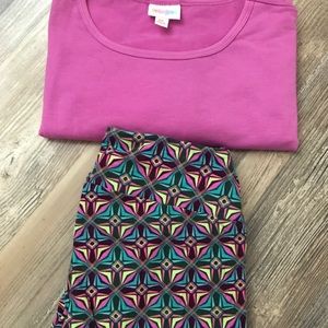 LuLaRoe Irma and Leggings Set